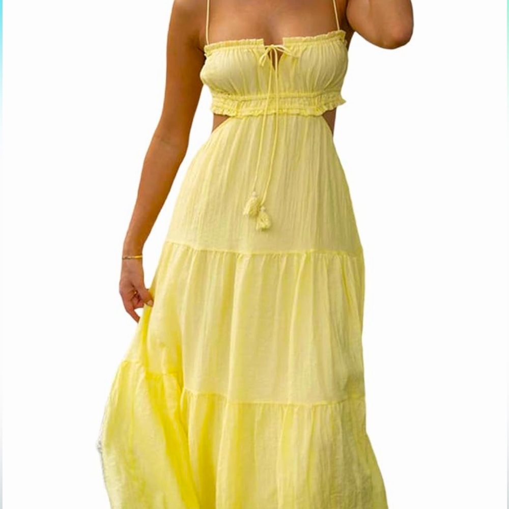 Open Back Maxi Dress